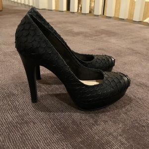 Calvin Klein Scalloped Heels